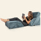 LX13 6-Piece Post-Surgery Recovery System, Orthopedic Bed Wedge Pillow Set, Stone Navy