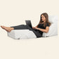 LX13 6-Piece Post-Surgery Recovery System, Orthopedic Bed Wedge Pillow Set, Pebble White
